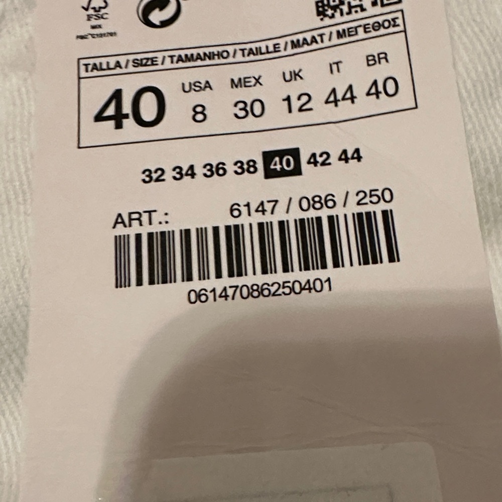 Zara White size 8  Women Jeans - Picture 5 of 11